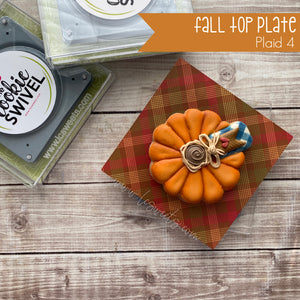 CLEARANCE Fall Plaid Standard Top Plate