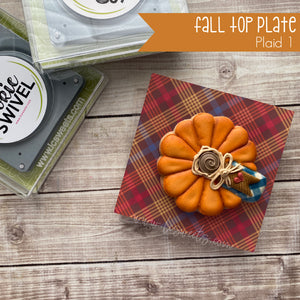 CLEARANCE Fall Plaid Standard Top Plate