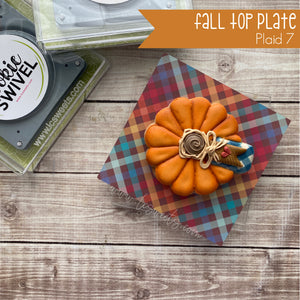 CLEARANCE Fall Plaid Standard Top Plate