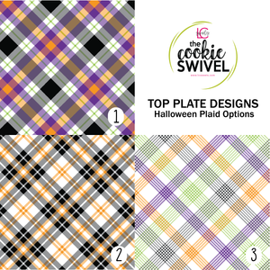 CLEARANCE Halloween Plaid Standard Top Plate