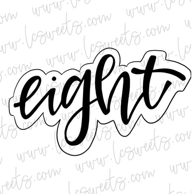 Lettered Eight STENCIL