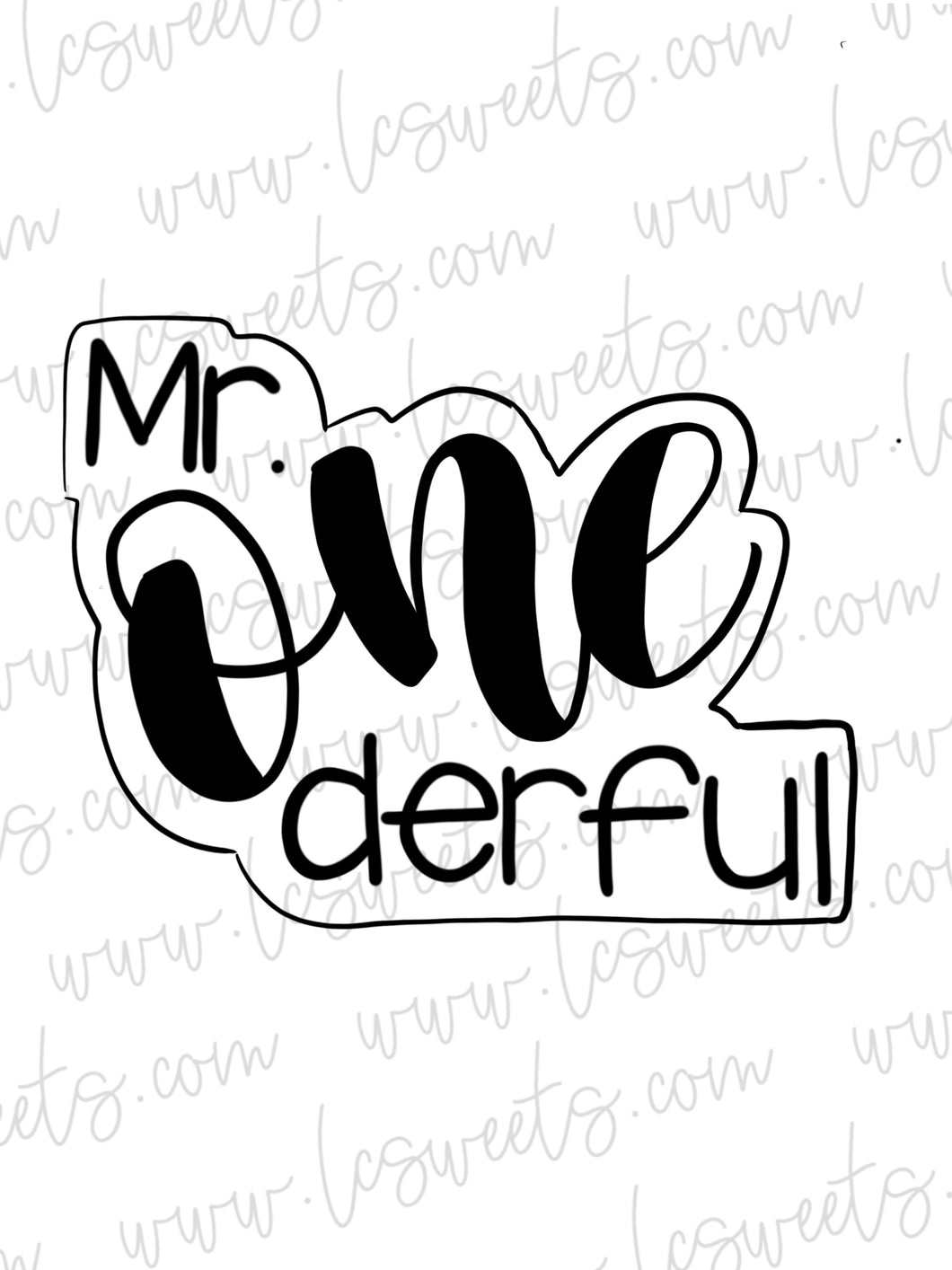 Mr. Onederful Lettered