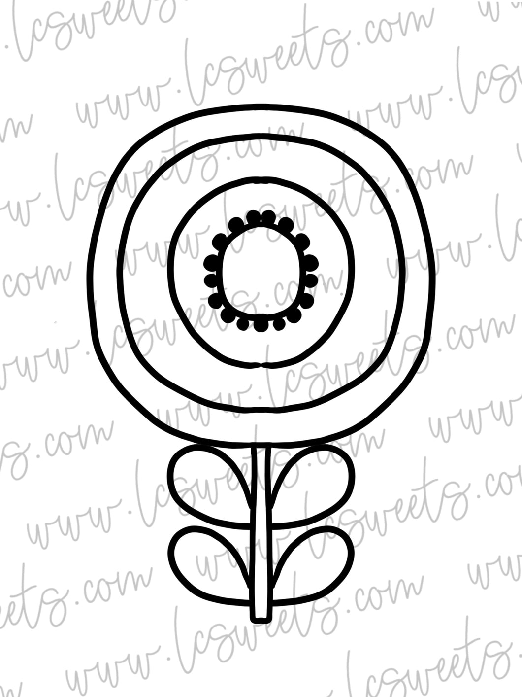 Retro Round FLower