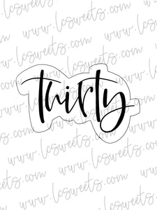 Thirty Handlettered